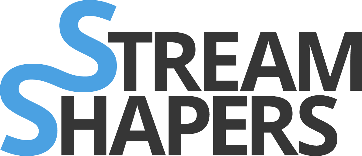 StreamShapers logo for light backgrounds
